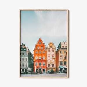 Stockholm Colorful Poster Print No 3, Stockholm Photo Art, Stockholm Decor, Stockholm Travel Print, Stockholm Street Map Poster, City Map