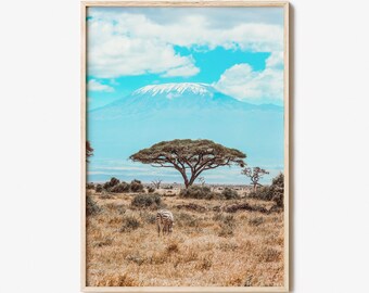 Kenya Colorful Poster Print, Kenya Photo Wall Art, Kenya Wall Decor, Kenya Travel Print, Kenya Street Map Poster, City Map