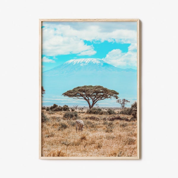 Kenia kleurrijke poster print, Kenia fotomuur kunst, Kenia wand decor, Kenia reizen print, Kenia stratenkaart poster, stadsplattegrond