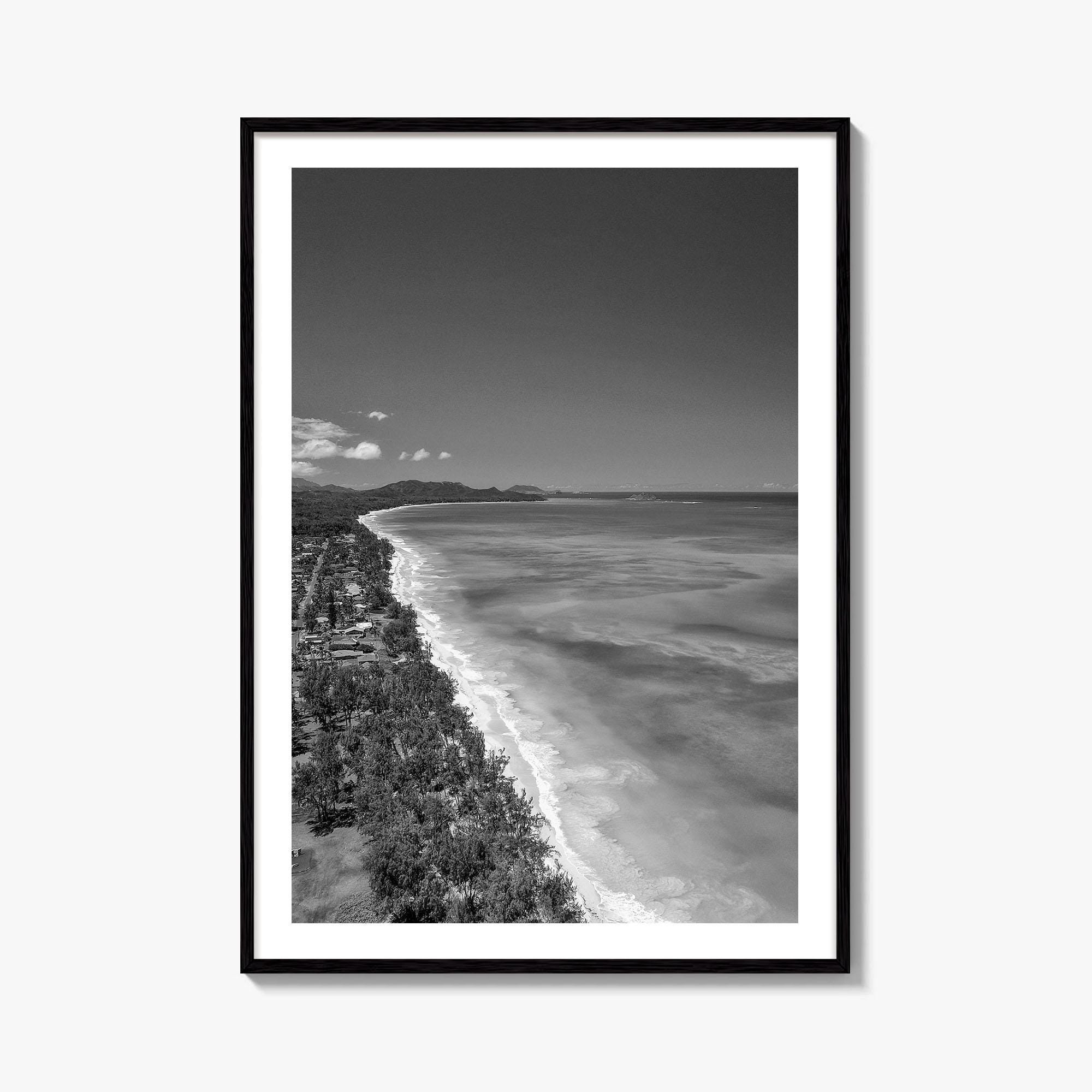 Oahu Black and White Fine Art Photo Print, Waimanalo Beach, Hawaii ...