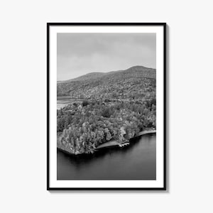 Vermont Photo Poster Print, Vermont Black and White Wall Art, Vermont Wall Photography, Vermont Travel, Vermont Map Poster
