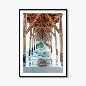 Surf City Colorful Poster Print, Surf City Photo Wall Art, Surf City Decor, Surf City Travel Print, Surf City Street Map Poster, City Map