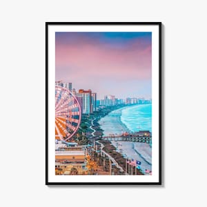 Atlantic City Colorful Poster Print, Atlantic City Photo Art, Atlantic City Decor, Travel Print, Atlantic City Street Map Poster, City Map