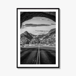 Utah Foto Poster Nr. 3, Utah Schwarz Weiß Wand Kunst, Utah Wand Fotografie, Utah Reise, Utah Karte Poster
