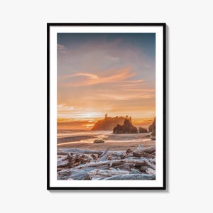Pinnwand-Kunstdruck, Olympischer Nationalpark, Ruby Beach, Washington Kunstdruck