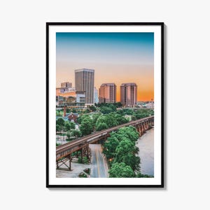 Richmond Colorful Poster Print No 1, Richmond Photo Art, Richmond Wall Decor, Richmond Travel Print, Richmond Street Map Poster, City Map
