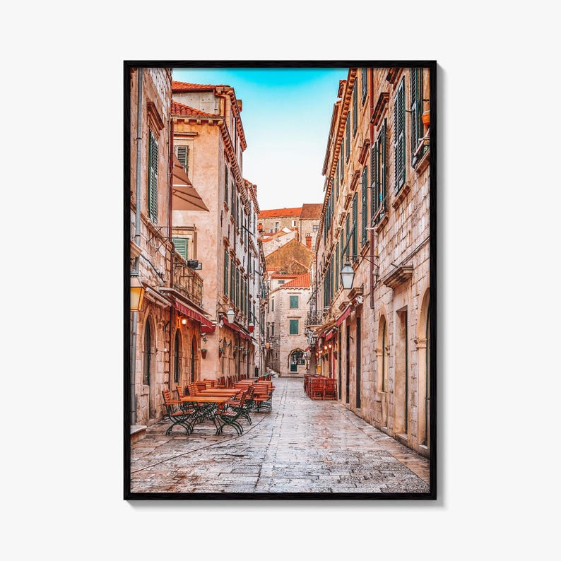 Dubrovnik Croatia Fine Art Photo Print, Old Town Stradun, Ragusa, Wall Poster image 10