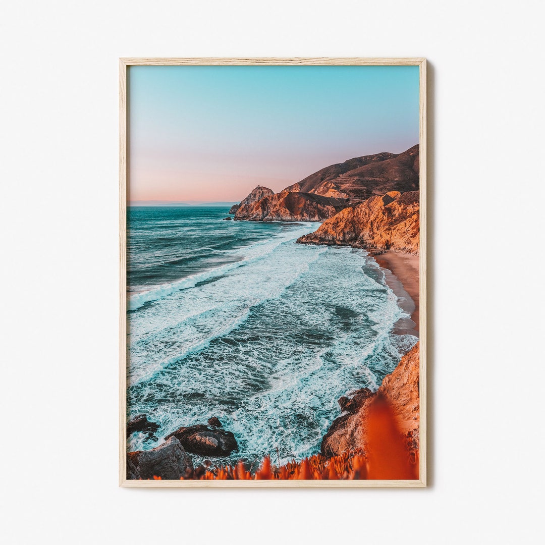 Northern California Colorful Poster Print Northern California Etsy