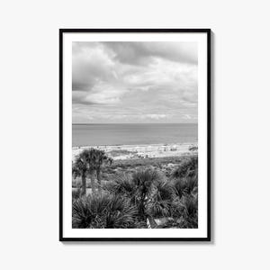 Fernandina Beach Foto Poster Druck, Fernandina Schwarzweiß Kunst, Fernandina Fotografie, Fernandina Reise, Fernandina Karte Poster