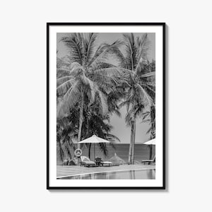 Guam Photo Poster Print No 2, Guam Black and White Wall Art, Guam Wall Photography, Guam Travel, Guam Map Poster