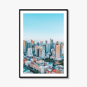 Manila bunter Posterdruck Nr. 1, Manila Foto Wandkunst, Manila Wanddekor, Manila Reisedruck, Manila Straßenkarte Poster, Stadt Karte