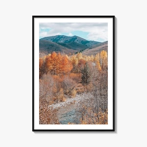 Sun Valley Colorful Poster Print No 1, Sun Valley Photo Art, Sun Valley Decor, Sun Valley Travel Print, Sun Valley Street Map Poster