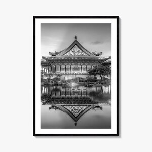 Taipei Foto Poster Nr. 2, Taipei Schwarz Weiß Wand Kunst, Taipei Wand Fotografie, Taipei Reise, Taipei Karte Poster