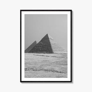 Ägypten Foto Poster Druck, Ägypten Schwarzweiß Wandkunst, Ägypten Wand Fotografie, Ägypten Reise, Ägypten Karte Poster