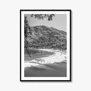 Nayarit Foto Poster Druck, Nayarit Schwarz Weiß Wandkunst, Nayarit Wand Fotografie, Nayarit Reise, Nayarit Karte Poster