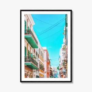 San Juan Colorful Poster Print No 2, San Juan Photo Wall Art, San Juan Decor, San Juan Travel Print, San Juan Street Map Poster, City Map