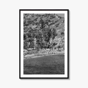 Santa Catalina Island Foto Poster Druck, Santa Catalina Island Schwarzweiße Wandkunst, Wand Fotografie, Reise, Karte Poster