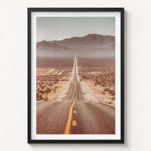 Kunstzinnige fotoprint van Death Valley, Mojave-woestijn, Californië, wanddecoratie