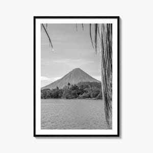 Nicaragua Foto Poster Druck, Nicaragua Schwarzweiß Wandkunst, Nicaragua Fotografie, Nicaragua Reise, Nicaragua Karte Poster