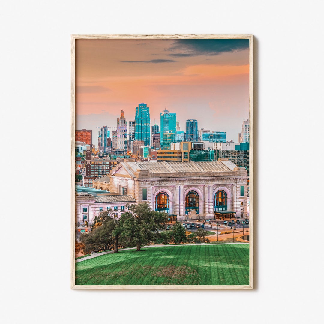 Kansas City Colorful Poster Print No 1 Kansas City Photo Wall Etsy