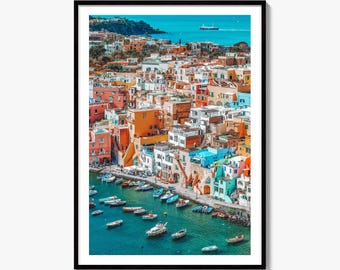 Naples Italy Fine Art Photo Print, Procida Poster