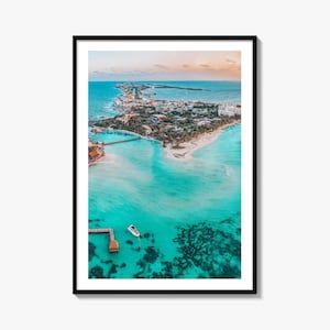 イスラ ムヘーレス ファイン アート フォト プリント、カンクン、メキシコ、リビエラ マヤの壁の装飾