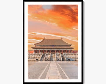 Beijing Fine Art Photo Print, Forbidden City, China Wall Decor