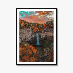 Upstate New York Bunt Poster Druck, Upstate New York Fotokunst, Upstate New York Wand-Dekor, Reise-Druck, Straßenkarte Poster, Stadtplan