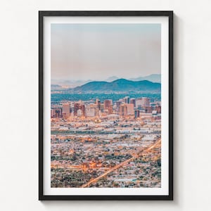 Phoenix Fine Art fotoprint, poster van South Mountain, Arizona wanddecoratie