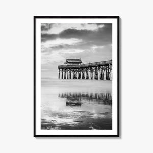 Kakao Strand Foto Poster Druck, Kakao Strand Schwarz Weiß Kunst, Kakao Strand Wand Fotografie, Reise, Kakao Strand Karte Poster