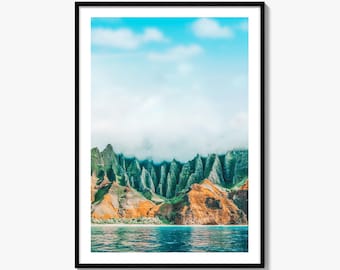 Kauai Fine Art Photo Print, Na Pali Coast Hawaii USA, Wall Decor Poster