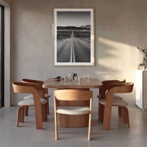 California Black and White Fine Art Photo Print, Route 66, USA Wall Decor Poster image 3