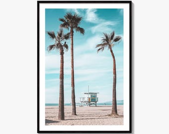 Santa Monica Fine Art Photo Print, Venice Beach, Los Angeles, California Wall Decor Poster