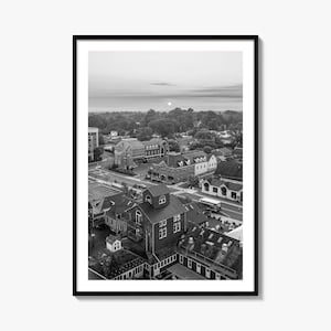 Leesburg Photo Poster Print, Leesburg Black and White Wall Art, Leesburg Wall Photography, Leesburg Travel, Leesburg Map Poster