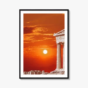 Athen bunt Poster Druck Griechenland Nr. 3, Athen Foto Wandkunst, Athen Wanddekor, Athen Reisedruck, Athen Straßenkarte Poster, Stadtplan