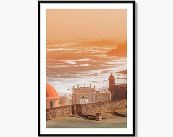 Puerto Rico Colorful Poster Print No 1, Puerto Rico Photo Wall Art, Decor, Puerto Rico Travel Print, Puerto Rico Street Map Poster, City Map