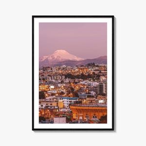 Ecuador Colorful Poster Print No 3, Ecuador Photo Wall Art, Ecuador Wall Decor, Ecuador Travel Print, Ecuador Street Map Poster, City Map