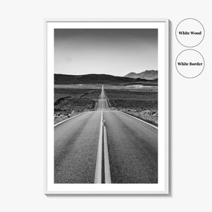 California Black and White Fine Art Photo Print, Route 66, USA Wall Decor Poster image 8