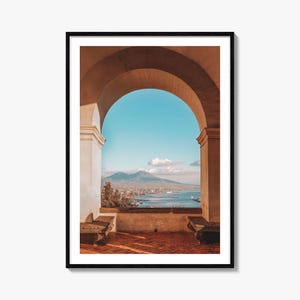 Naples Italy Colorful Poster Print No 4, Naples Photo Wall Art, Naples Wall Decor, Naples Travel Print, Naples Street Map Poster, City Map