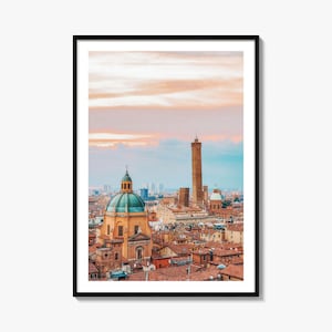 Bologna Colorful Poster Print, Bologna Photo Wall Art, Bologna Wall Decor, Bologna Travel Print, Bologna Street Map Poster, City Map