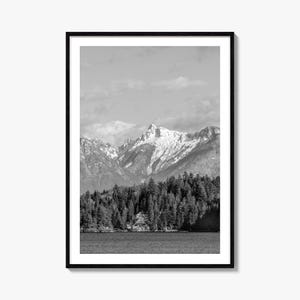 British Columbia Foto Poster Druck, British Columbia Schwarz, Weiß Wandkunst, British Columbia Wand Fotografie, Reise, Karte Poster