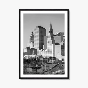 Hartford Foto-Poster-Druck, Hartford Schwarz-Weiß-Wandkunst, Hartford Wand Fotografie, Hartford Reise, Hartford Karte Poster