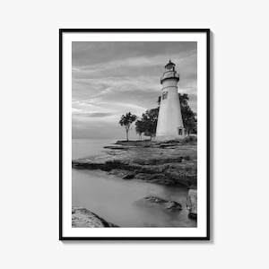 Ohio Photo Poster Print, Ohio Black and White Wall Art, Ohio Wall Photography, Ohio Travel, Ohio Map Poster