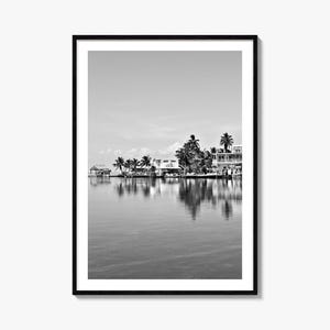 Key West Foto Poster Druck, Key West Schwarzweiß Wandkunst, Key West Wand Fotografie, Key West Reise, Key West Karte Poster