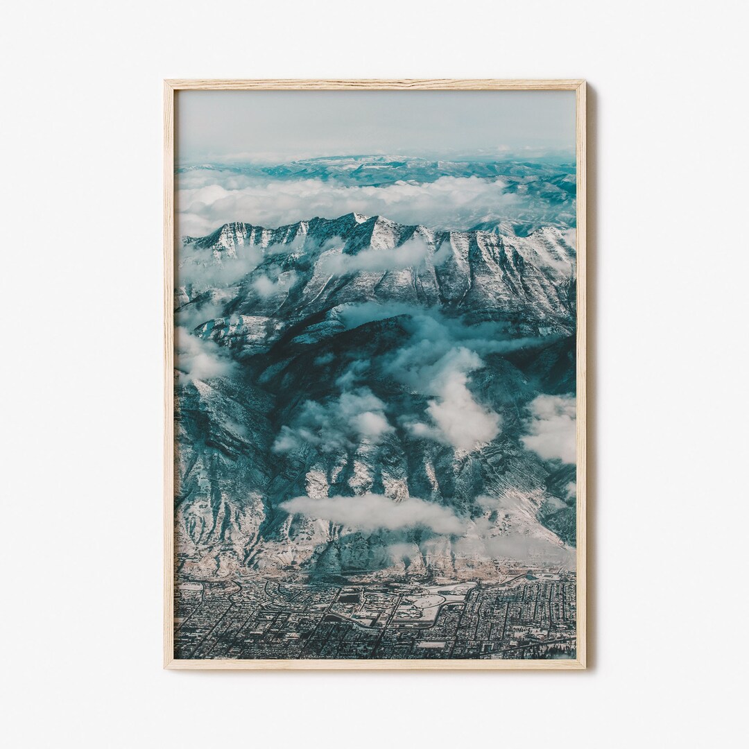 Salt Lake City Colorful Poster Print No 3, Salt Lake City Photo Art