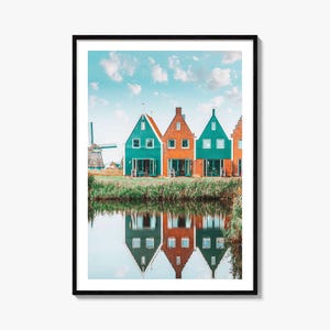 Niederlande Bunt Poster Drucken, Niederlande Foto Wandkunst, Niederlande Wanddekor, Reise Druck, Niederlande Straßenkarte Poster, Stadt Karte