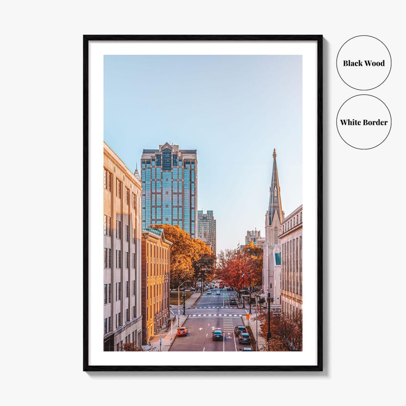 Raleigh Skyline Fine Art Photo Print, Downtown, NC, North Carolina, USA, Poster image 6