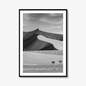 Namibia Photo Poster Print, Namibia Black and White Wall Art, Namibia Wall Photography, Namibia Travel, Namibia Map Poster