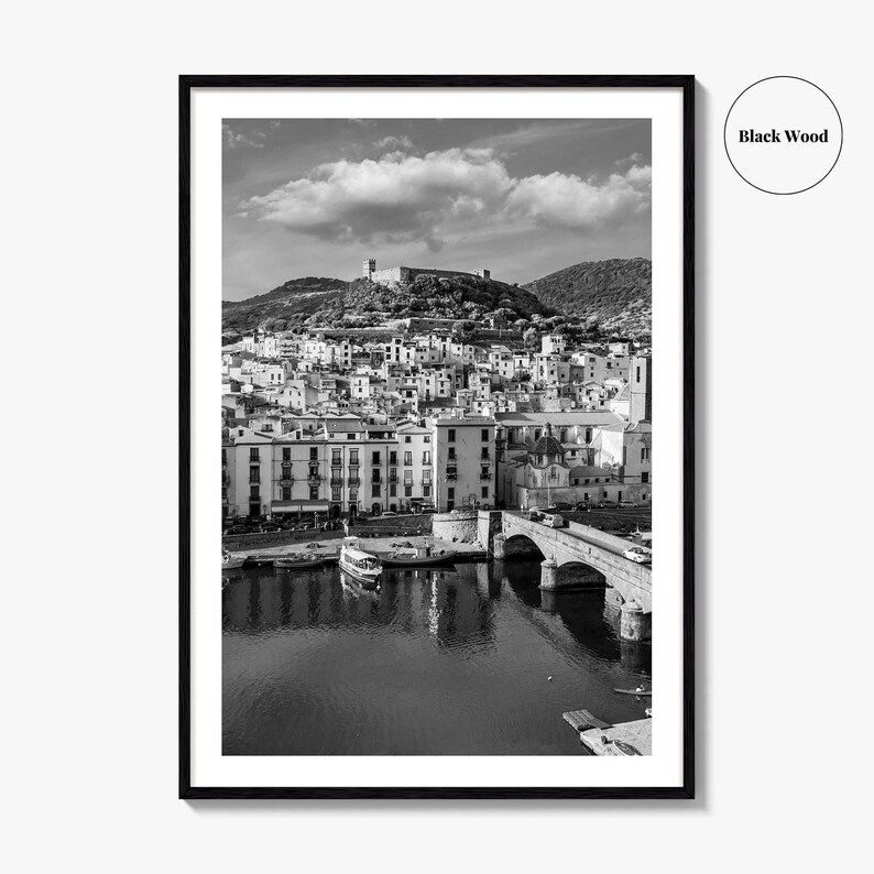 Sardinia Photo Poster Print, Sardinia Black and White Wall Art ...