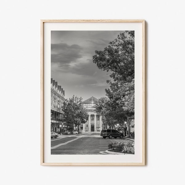 Gainesville Black and White Print Etsy